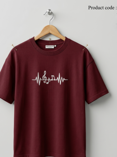 Men's Stylish Drop Shoulder- Maroon